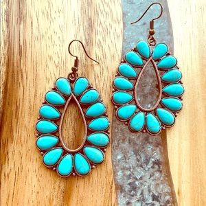 Turquoise & Copper Earrings